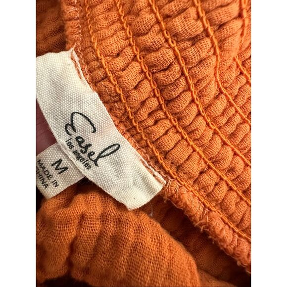 Easel Orange Sleeveless Ruffle Top and Skirt Set Size Medium - Picture 3 of 5